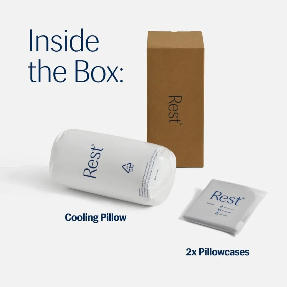 REST® Evercool® Cooling med Pillow, Instant Cool-to-Touch Shell Fabric‼️LAST ONE